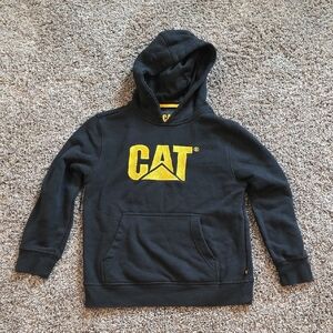 Caterpillar CAT Embroidered Logo Hoodie Kids Size 10/12